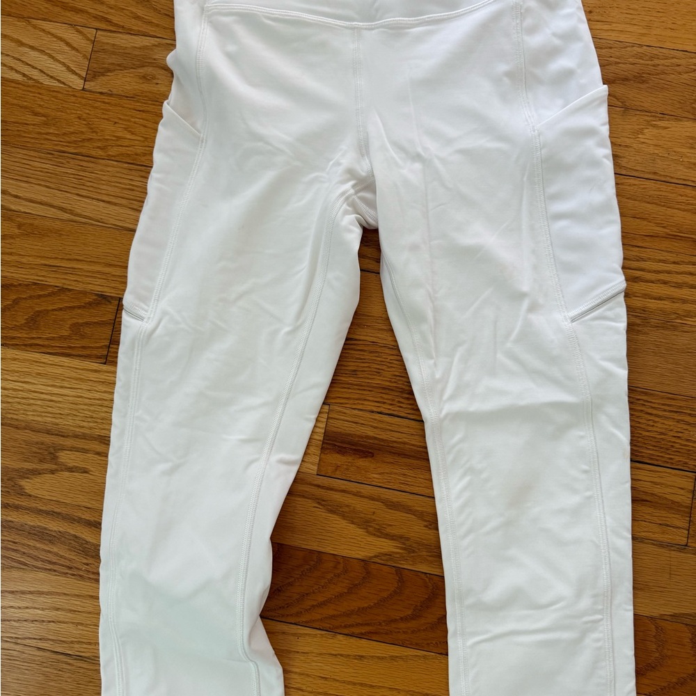 New Lululemon White Align Crop Leggings - 6